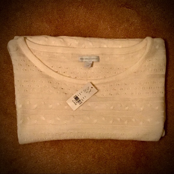 New York & Co. Women’s Cream Dolman Knitted Sweater - Picture 2 of 10